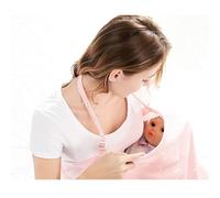 Cotton Nursing Cover for Breastfeeding Mothers, Pink | Lightweight Privacy Wrap, Breathable Full Coverage, Going out Use, Modern Stylish Design for Infant and Baby