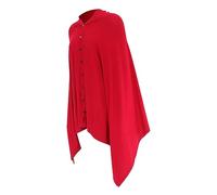 Cotton Nursing Cover Scarf for Breastfeeding Multi-Function Feeding Poncho Buttons Lightweight Breathable for-The-Go Moms