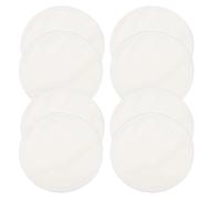 Cotton Nursing Pads Breast Pads 8 Pcs Leak Proof Reusable for Women | White Washable Support, Moulds to Breast Shape, Easy to Wear, Breastfeeding Mom Comfort
