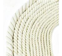 Cotton Nylon Braided Cord Coated Twisted Cotton 3 Strand Cord Multicolor 5-20mm 5m For DIY Sewing Bags(Beige-18mm-5meters)