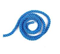 Cotton Nylon Braided Cord Waxed Braided Twisted Silk Rope Multicolor 6mm 5 yards(Royal Blue)