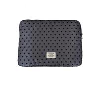 Cotton Padded Commuters Laptop Bag Polkas Dot Design Shockproof Padding Ergonomic Shoulder Straps Commuters Fabric with Padded Handle Adjustable Shoulder Straps Business Travel with Water Resistance