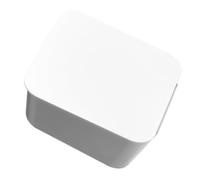 Cotton Pads Holder Plastic Canister Wall Mounted Bathroom Storage Box | Paste Installation, Convenient Storage Design, ABS White Finish, Suitable for Kitchen and Other Places