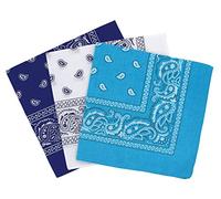 Cotton Paisley Bandana Scarf Headband 3 Pack