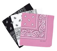 Cotton Paisley Bandana Scarf Headband 3 Pack