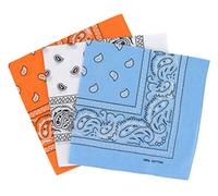 Cotton Paisley Bandana Scarf Headband 3 Pack