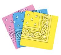 Cotton Paisley Bandana Scarf Headband 3 Pack