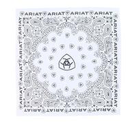 Cotton Paisley Print Bandana, White