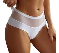 Cotton Panties for Women UK Ladies High Leg Knickers Seamless High Waisted Knickers for Women Hold in Knickers for Women Full Cotton Knickers for Women Tummy Control Cotton Knickers Women White