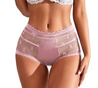 Cotton Panties For Women Uk Womens Plus Size Clothes Cotton Underwear Women High Waist Knickers For Women Full Brief Ladies Underwear Full Briefs Brazilian Knickers Plus Size Cotton Knickers Pink