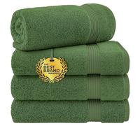 Cotton Paradise Bath Towels for Bathroom, 100% Cotton 4 Piece Turkish Bath Towel Set, Soft Plush Towels Clearance Bathroom Set, Sage Green Bath Towels