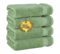 Cotton Paradise Hand Towels for Bathroom, 100% Turkish Cotton 16x28 inch 6 Piece Hand Towel Set, Soft Absorbent Face Towel Clearance Set, Sage Green Hand Towels