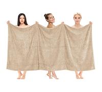 Cotton Paradise Oversized Bath Sheet, 100% Cotton 40x80 Clearance Bath Towel Sheet, Jumbo Large Bath Towel for Bathroom, Sand Taupe Bath Sheet