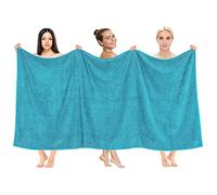 Cotton Paradise Oversized Bath Sheet, 100% Cotton 40x80 Clearance Bath Towel Sheet, Jumbo Large Bath Towel for Bathroom, Aqua Blue Bath Sheet