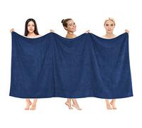 Cotton Paradise Oversized Bath Sheet, 100% Cotton 40x80 Clearance Bath Towel Sheet, Jumbo Large Bath Towel for Bathroom, Navy Blue Bath Sheet
