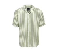 Cotton Pattern Shirt - male - ONLY & SONS - Short Sleeve Shirts - Green - 2XL - Shirts 2XL