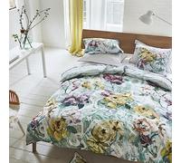 Cotton Percale Printed Tapestry Flower Duvet Cover 260 x 240 cm Designers Guild