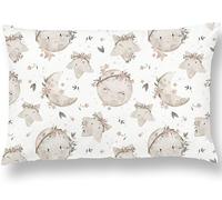Toddler Cotton Pillowcase 40x60 cm - Kid/Baby Pillow Cover - Small Size 60x40cm - Soft Children Pillow Case - Machine Washable Single Cover Case - For Cot Bed, Travel Duvet Bedding
