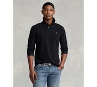 Cotton Pique Fitted Polo Shirt Black