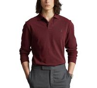 Cotton Pique Fitted Polo Shirt burgundy