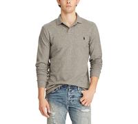 Cotton Pique Fitted Polo Shirt Grey