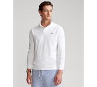 Ralph Lauren Custom Slim Fit long sleeve mesh polo shirt white black - L