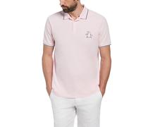 Cotton Pique Mega Pete Polo Shirt In Parfait Pink
