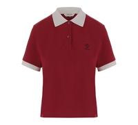 Cotton Piqué Polo Shirt - female - Versace - Polo Shirts - Red - M - Tops M