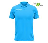 Cotton pique Polo shirt Givova Summer Bleu M