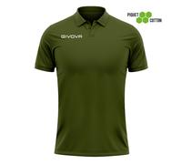 Cotton pique Polo shirt Givova Summer Green M