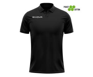 Cotton pique Polo shirt Givova Summer Noir 2XL
