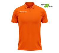 Cotton pique Polo shirt Givova Summer Orange 2XL