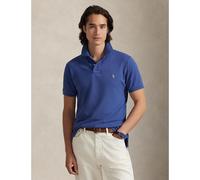 Cotton Pique Polo Shirt in Custom Slim Fit royal blue