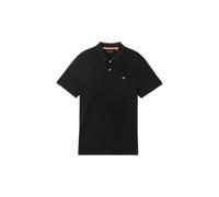 Cotton pique polo Tom Tailor Noir 3XL