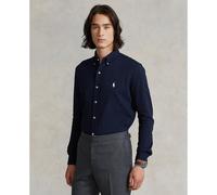 Cotton Pique Shirt, Ultra Light Navy Blue
