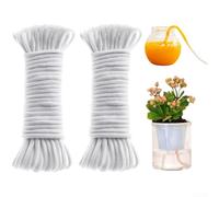 Cotton Plant Rope for Self Watering Pots Watering Cord Capillary Action Drip System for Succulents Flowers and Potted Herbs (6mm*2pcs)