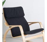 Cotton Poang Chair Cushion Replacement, Detachable Thick Padded Armchair Cover for Comfort and Style