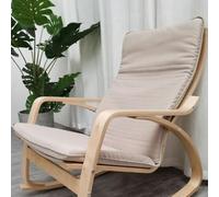 Cotton Poang Chair Cushion Replacement - Thick Padded Detachable Armchair Cover for Enhanced Comfort and Style