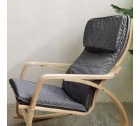 Cotton Poang Chair Cushion Replacement - Thick Padded Detachable Armchair Cover for Enhanced Comfort and Style