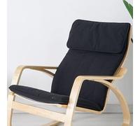 Cotton Poang Chair Cushion Replacement - Thick Padded Detachable Armchair Cover for Enhanced Comfort and Style