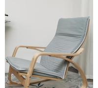 Cotton Poang Chair Cushion Replacement - Thick Padded Detachable Armchair Cover for Enhanced Comfort and Style