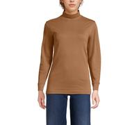 Cotton Polo Neck Top lands end Brown 14-16