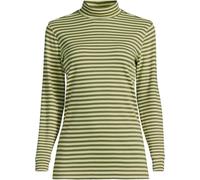 Cotton Polo Neck Top lands end Lime 14-16