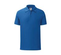 Cotton polo shirt Fruit of the Loom Iconic Bleu S