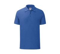 Cotton polo shirt Fruit of the Loom Iconic Bleu XL
