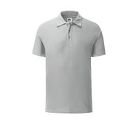 Cotton polo shirt Fruit of the Loom Iconic Gris S
