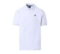 Cotton Polo Shirt with Felt Logo- male- North Sails- Polo Shirts- White- XL- Tops XL