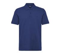 Cotton Polo Shirt with Logo- male- Hugo- Polo Shirts- Blue- XL- Tops XL