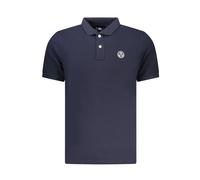 Cotton Polo Shirt with Ribbed Collar - male - North Sails - Polo Shirts - Blue - S - Tops S