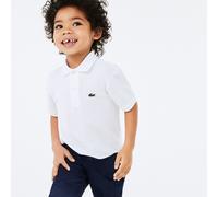 Cotton Polo Shirt with Short Sleeves White